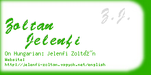 zoltan jelenfi business card